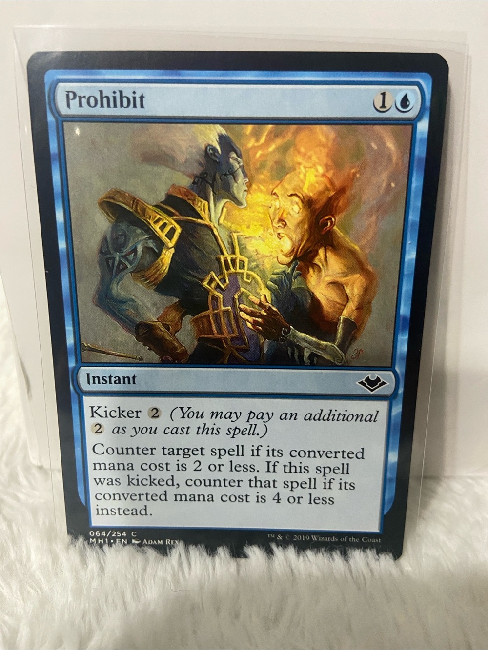 Prohibit MTG Magic: The Gathering Blue Instant Card